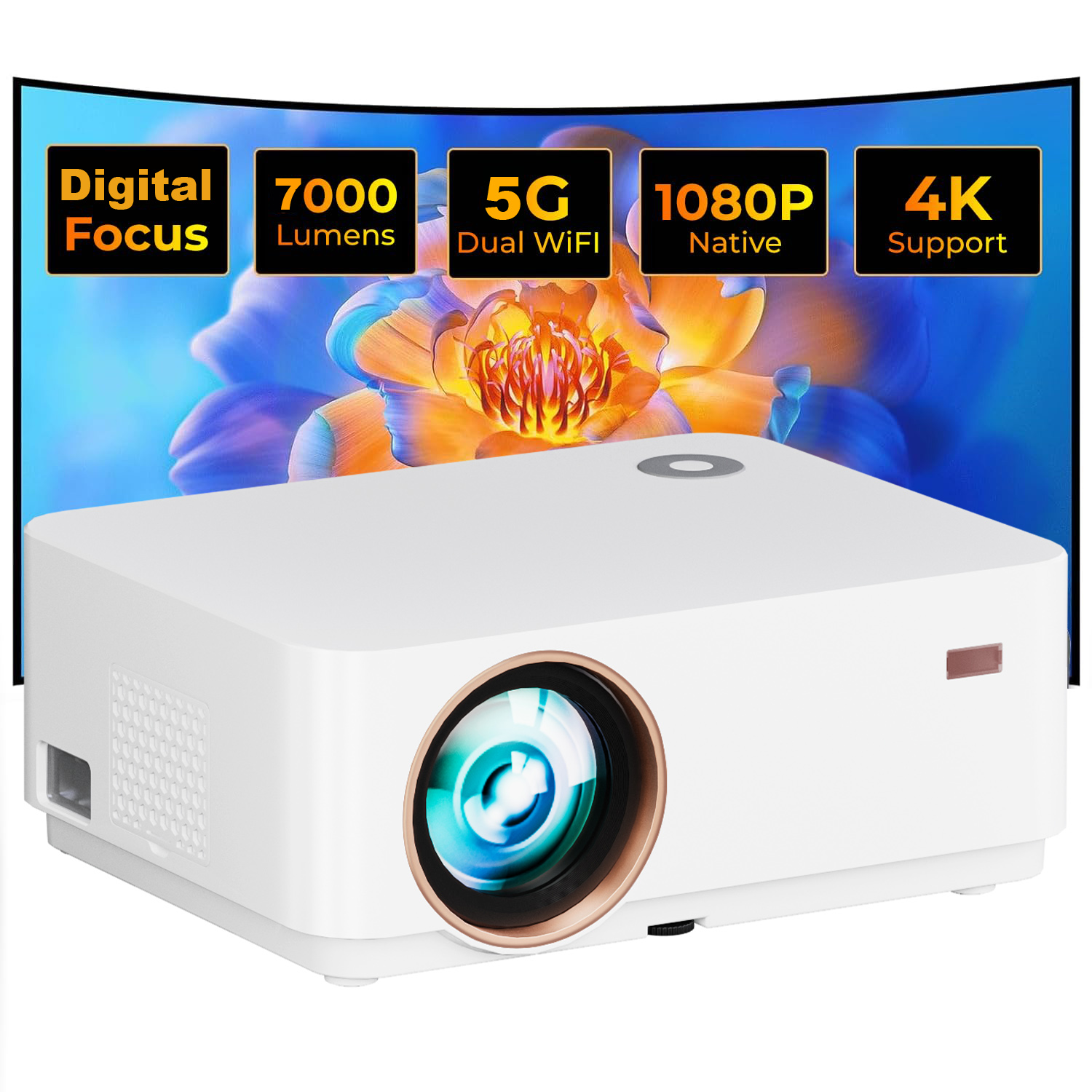 Home Cinema Mini - WZATCO D5A 1080P Digital Focus Full