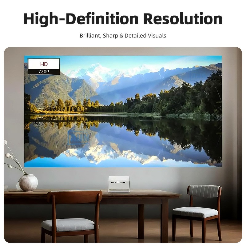 AUN Y3 Projector Portable Home - Home Cinema Cabasse review and price