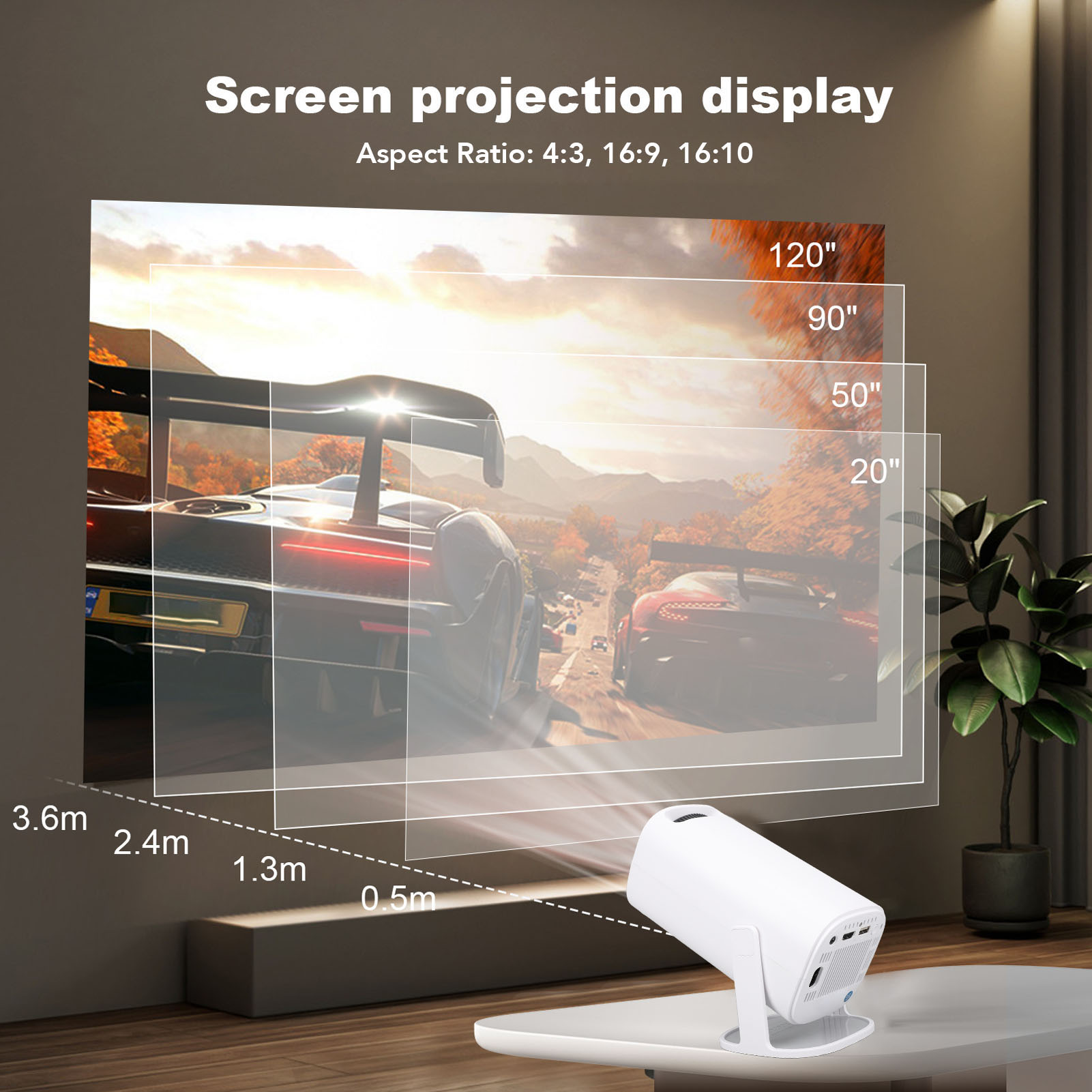 P30 1080P FHP 4K LED Projector - Home Cinema Mini review and price