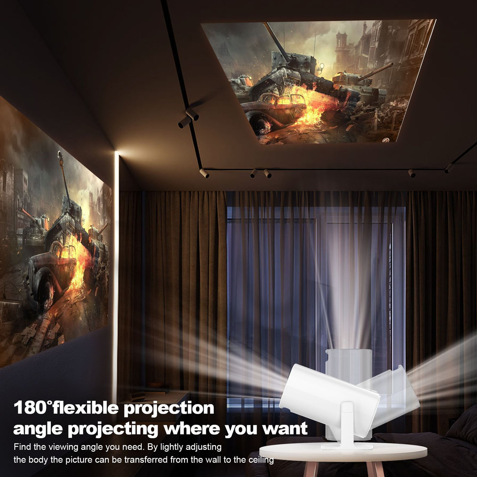 P30 1080P FHP 4K LED Projector - Home Cinema Mini review and price