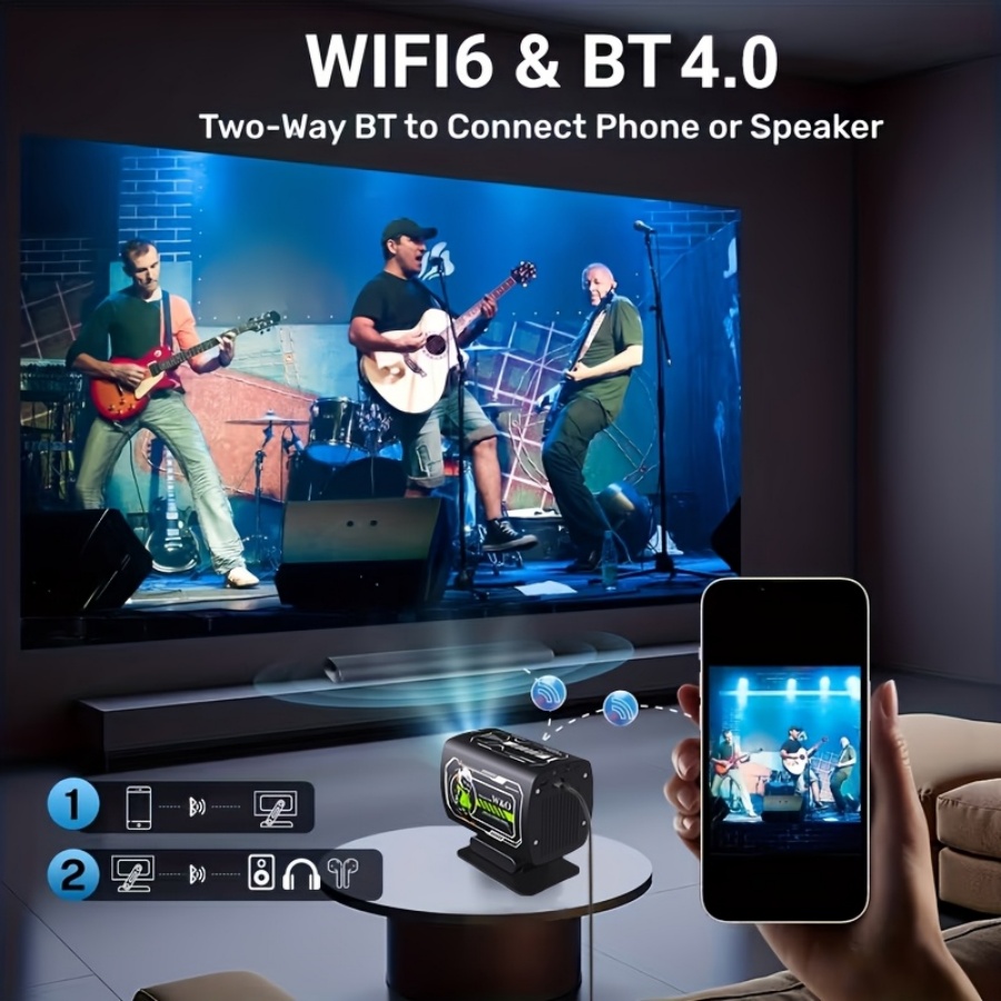 2026 New 1080P Projector Porta - Home Cinema Mini review and price